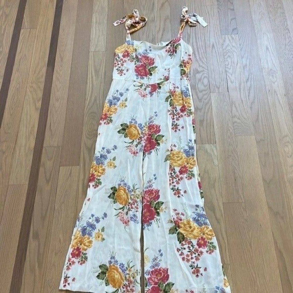 Reformation Fay Floral Jumpsuit